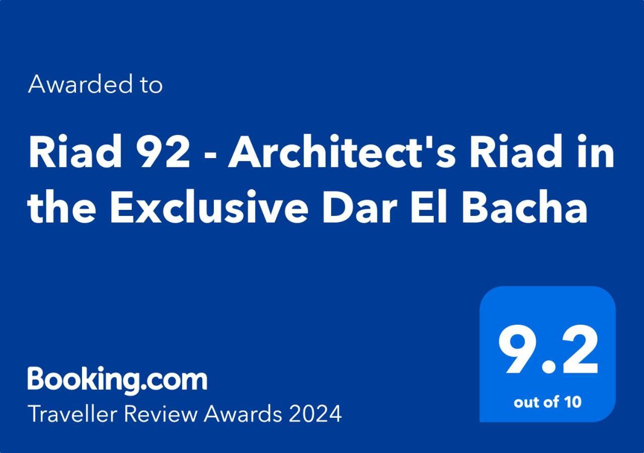 Riad 92 - Architect'S Riad In The Exclusive Dar El Bacha Marrakesch Exterior foto